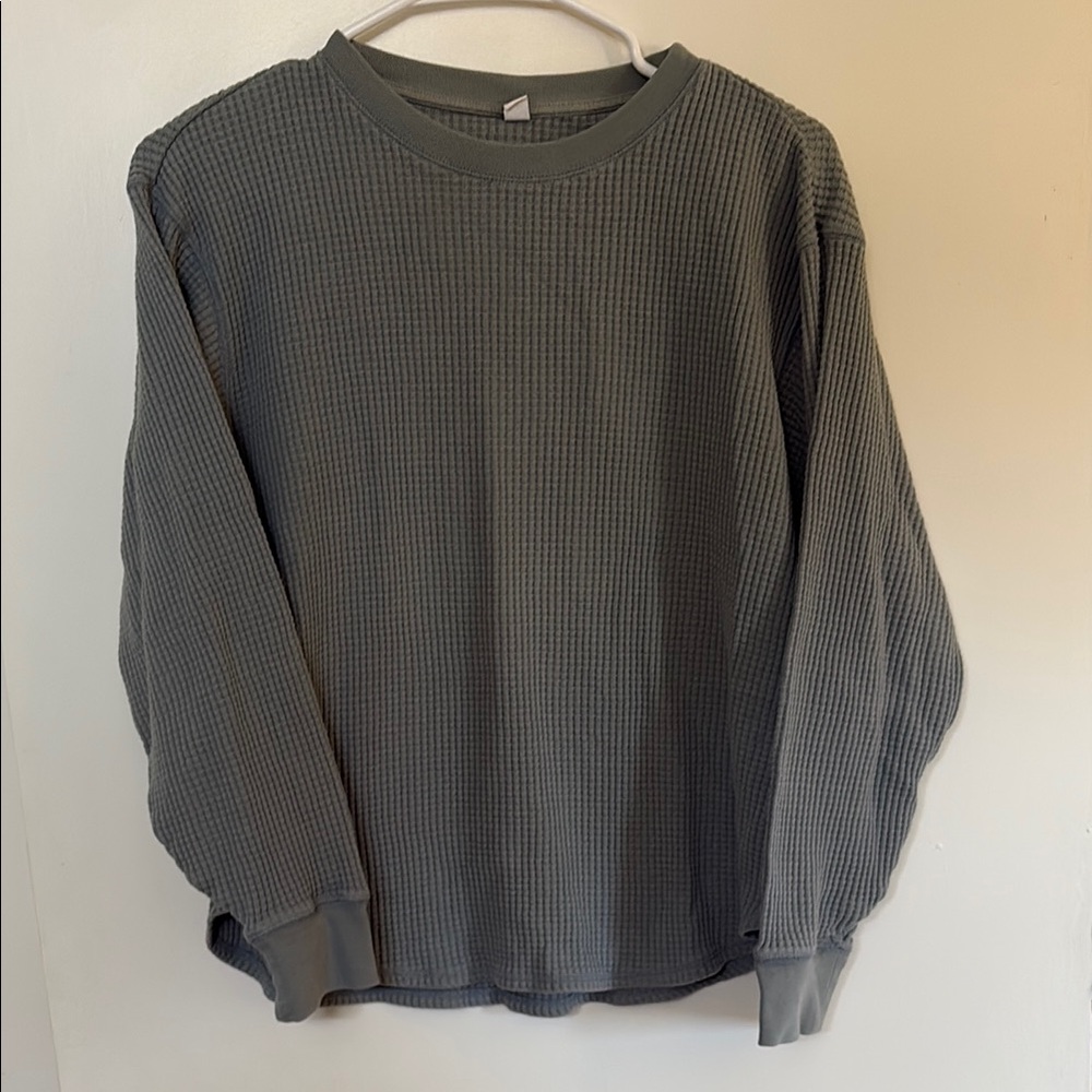Uniqlo Waffle Knit Sweatshirt